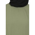 A-line inner abaya with a complementary Hijab-Jade Green A-line inner abaya with a complementary Hijab-Jade Green
